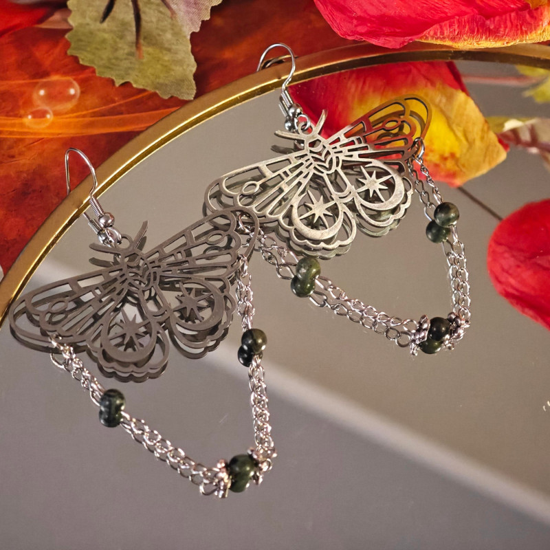 Boucles d'oreilles "Déesse de la nuit"